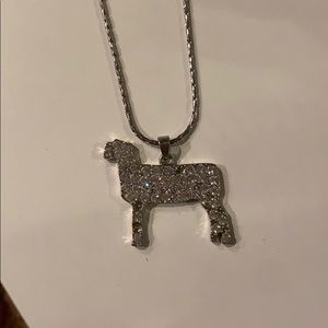 Sparkly sheep necklace